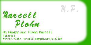 marcell plohn business card